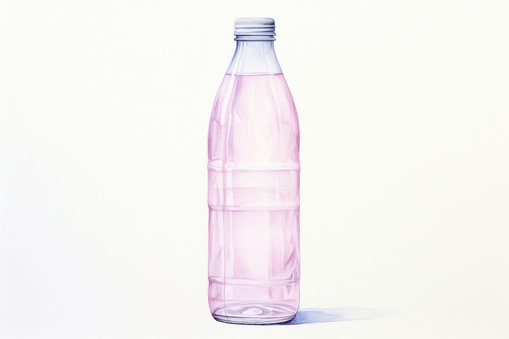 Plastic bottle drink white background refreshment. AI generated Image by rawpixel.