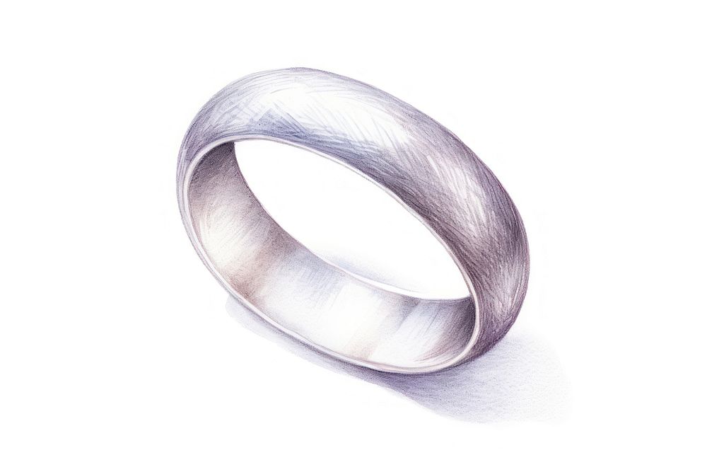Silver ring jewelry platinum white background. AI generated Image by rawpixel.