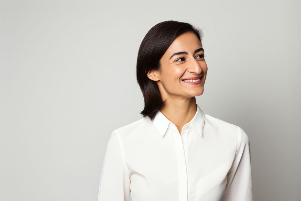 Businesswoman smiling blouse adult. AI generated Image by rawpixel.