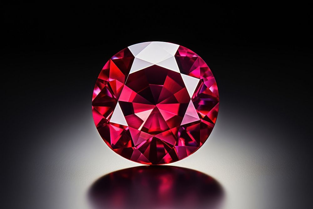 Ruby gem gemstone jewelry diamond. AI generated Image by rawpixel.