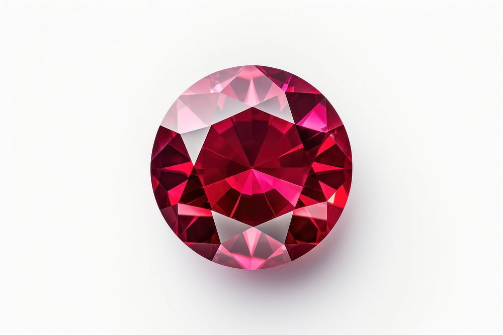 Ruby gem gemstone jewelry diamond. AI generated Image by rawpixel.