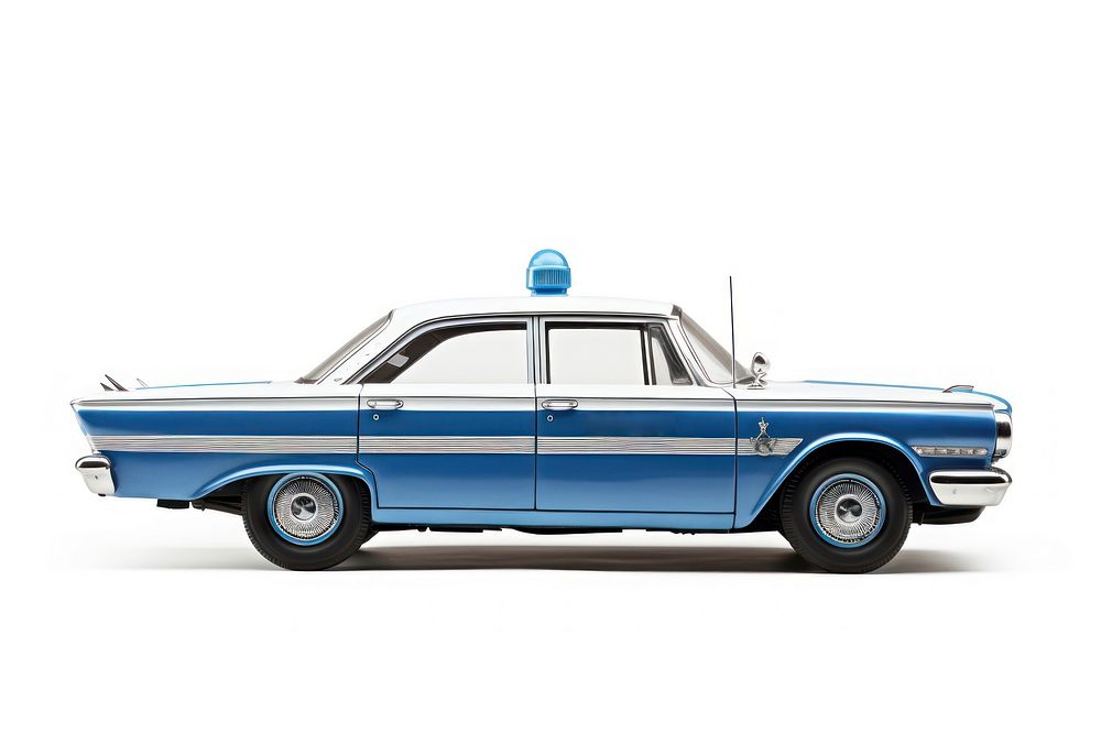 Police car vehicle white background transportation. AI generated Image by rawpixel.