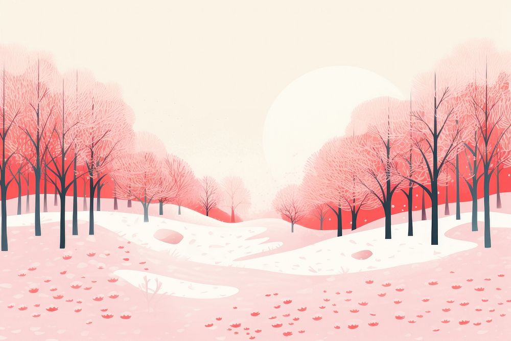 Outdoors nature winter forest. AI generated Image by rawpixel.