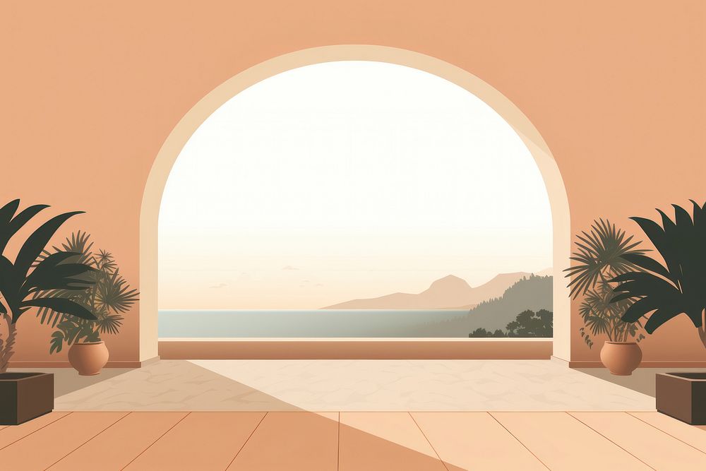 Mediterranean scenery architecture building wall. AI generated Image by rawpixel.