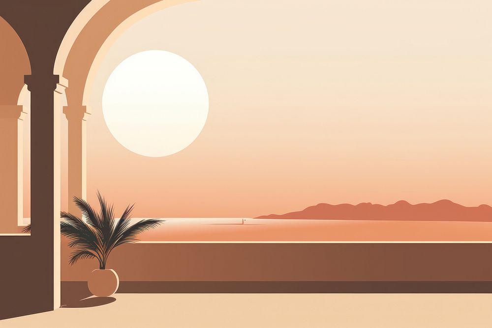 Mediterranean scenery architecture outdoors nature. AI generated Image by rawpixel.