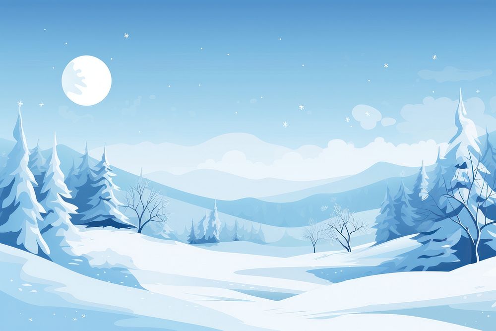 Winter scenery landscape outdoors nature. AI generated Image by rawpixel.