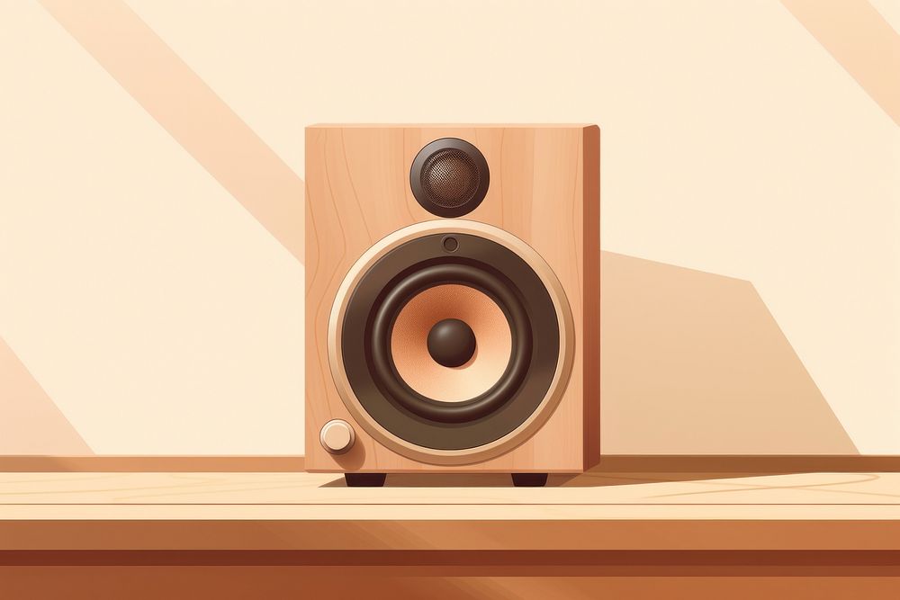 Speaker electronics wood loudspeaker. 