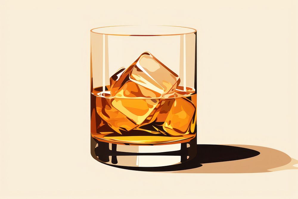 Whiskey whisky drink glass. 