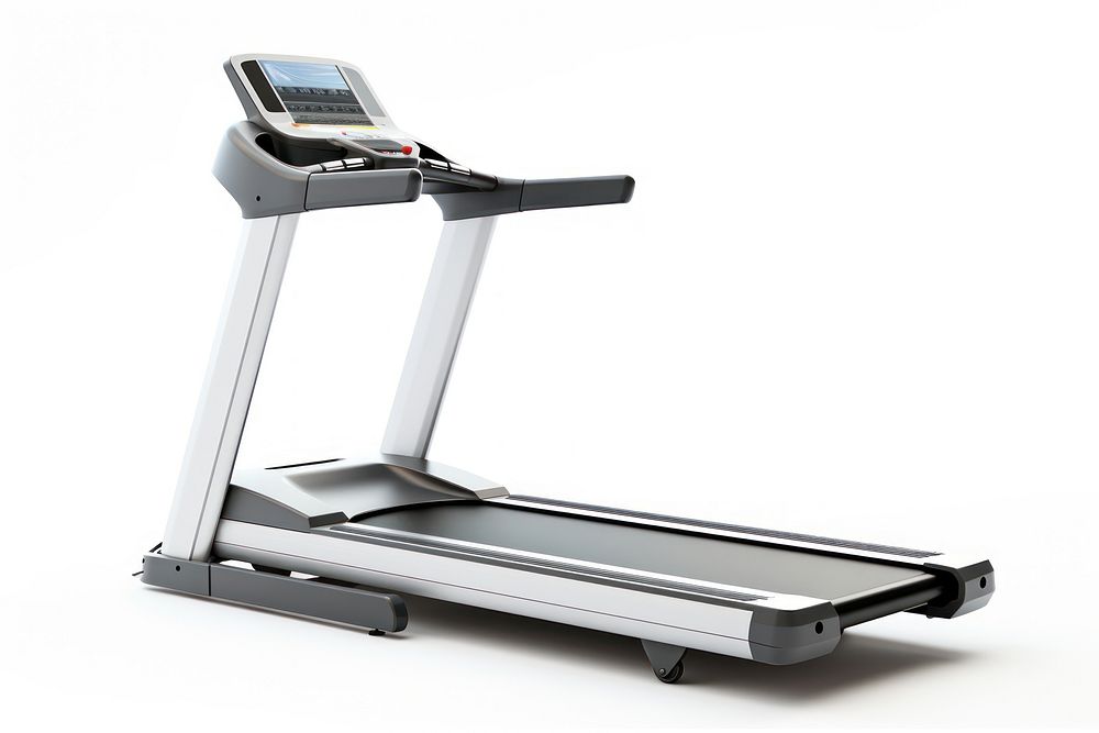Treadmill treadmill white background technology. AI generated Image by rawpixel.