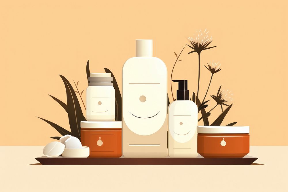 Skincare product bottle container perfume. AI generated Image by rawpixel.
