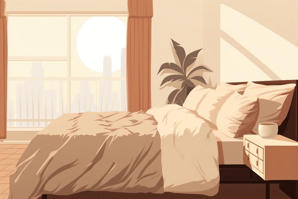 Bed room furniture bedroom pillow.