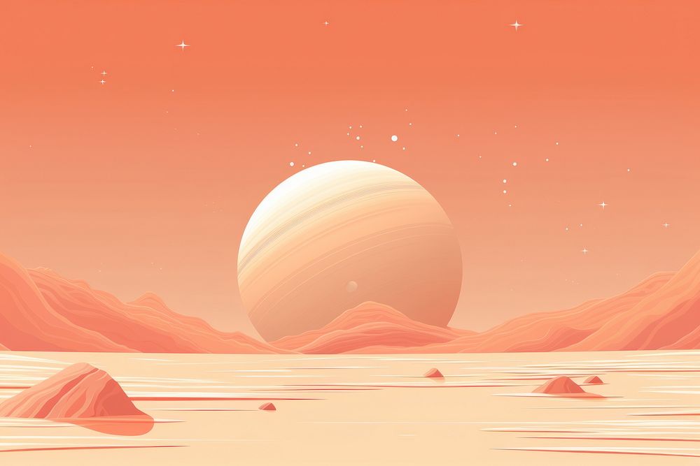 Space saturn astronomy outdoors nature. AI generated Image by rawpixel.