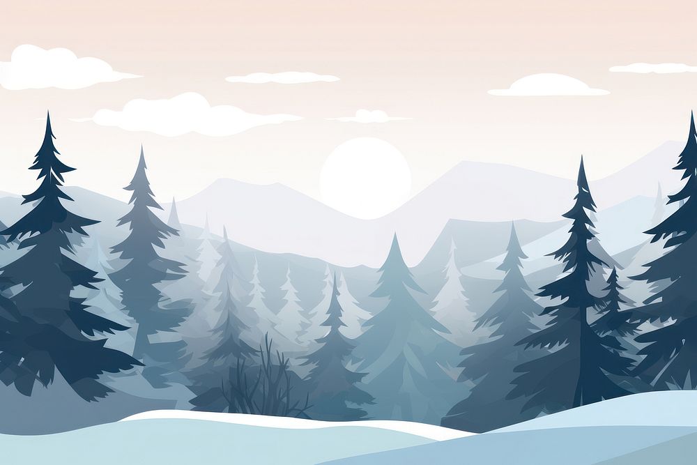 Landscape outdoors nature winter. AI generated Image by rawpixel.