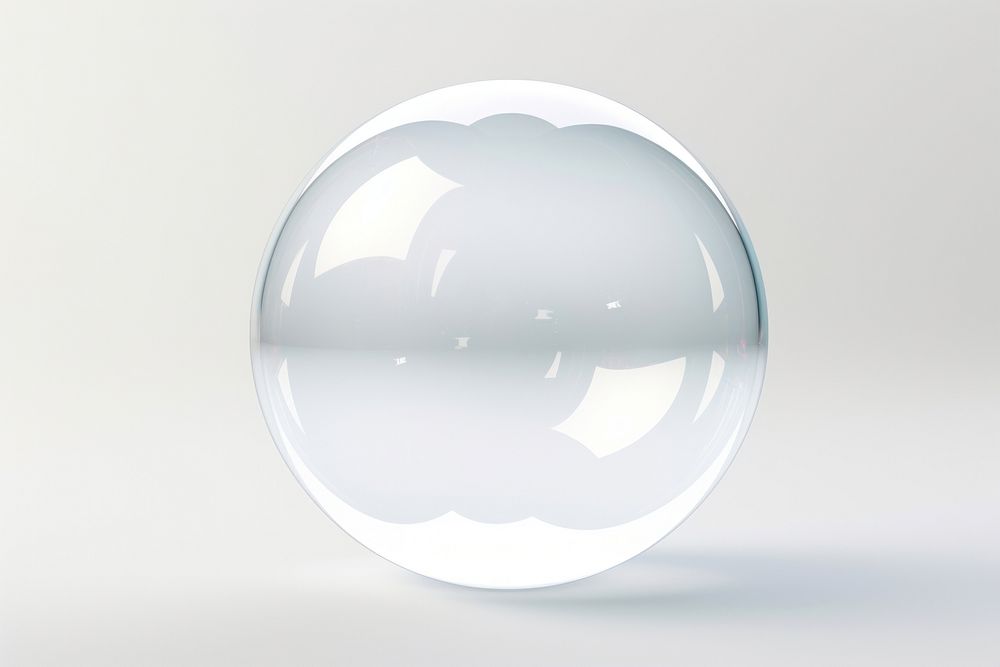 Bubble sphere transparent reflection. AI generated Image by rawpixel.
