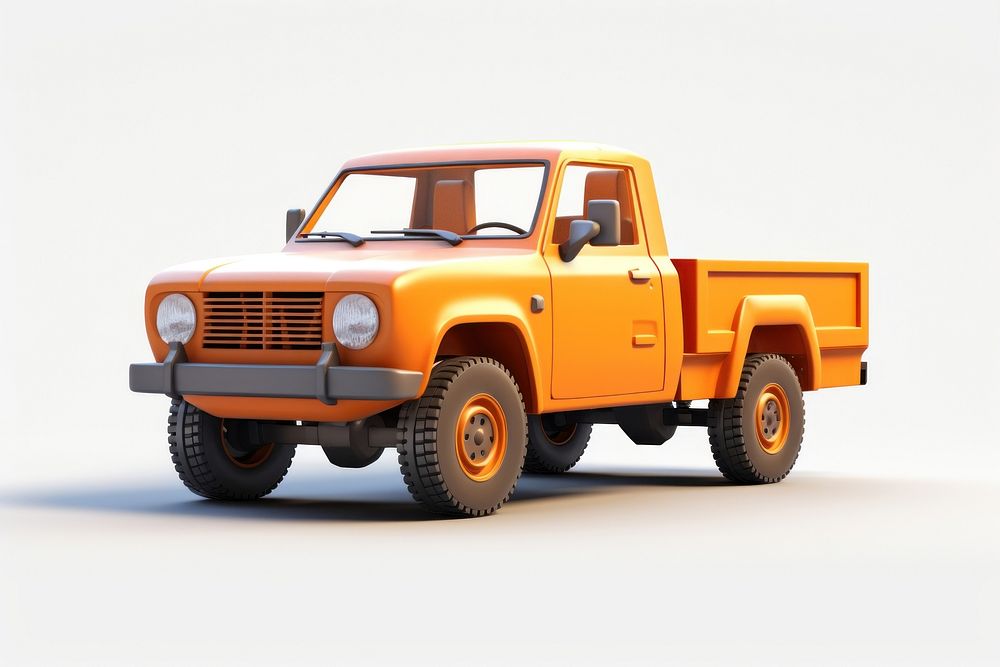 Pickup car vehicle truck white background. AI generated Image by rawpixel.