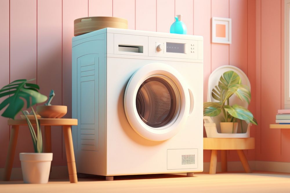 Clothes dryer appliance clothes dryer architecture. AI generated Image by rawpixel.