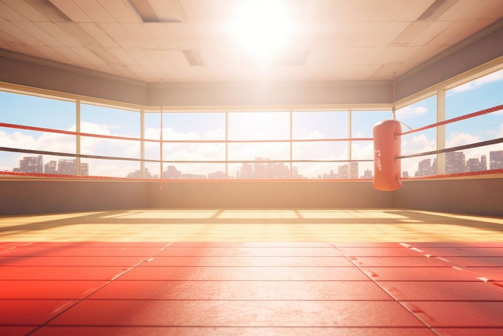 Boxing ring architecture daylighting exercising. 