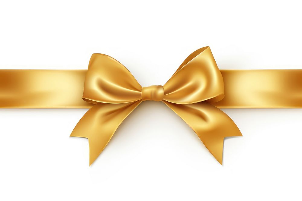 Golden ribbon backgrounds white background celebration. AI generated Image by rawpixel.
