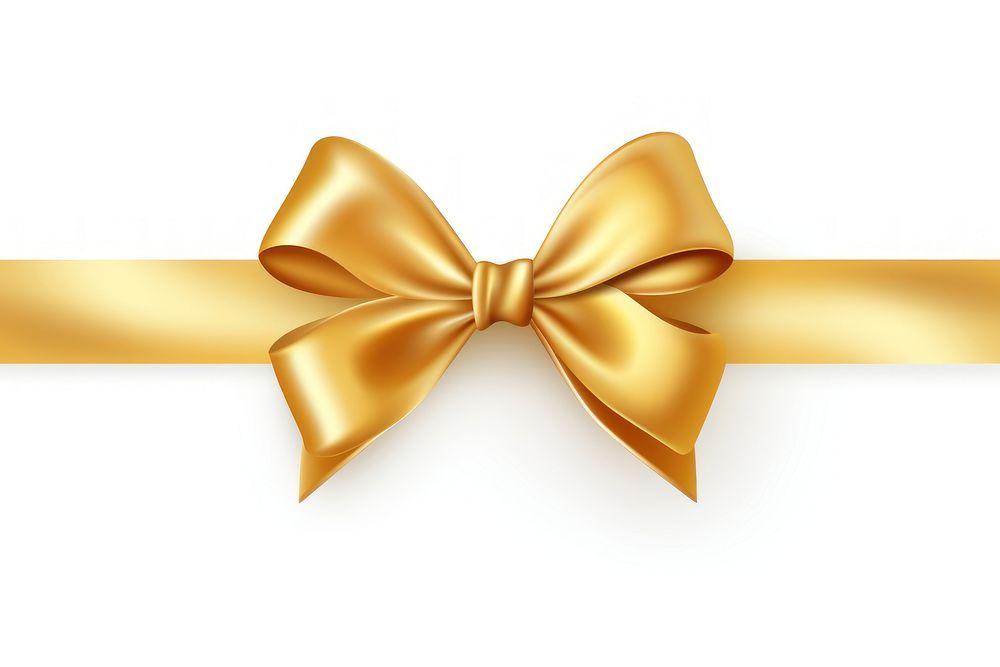 Golden ribbon backgrounds white background celebration. 