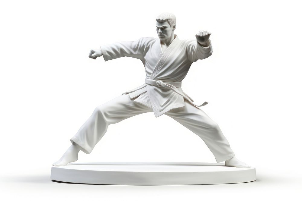Japanese karate sport sports figurine adult. AI generated Image by rawpixel.