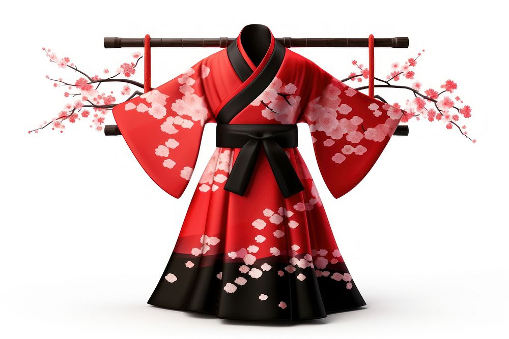 Japanese traditional clothing fashion kimono robe. AI generated Image by rawpixel.