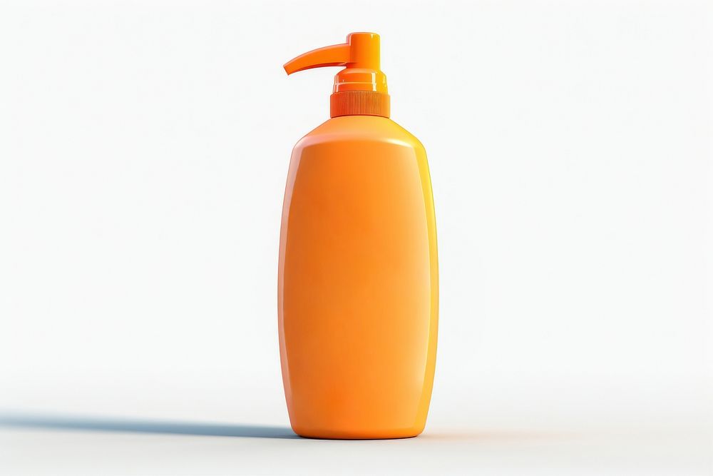Body care bottle sunscreen white background. AI generated Image by rawpixel.