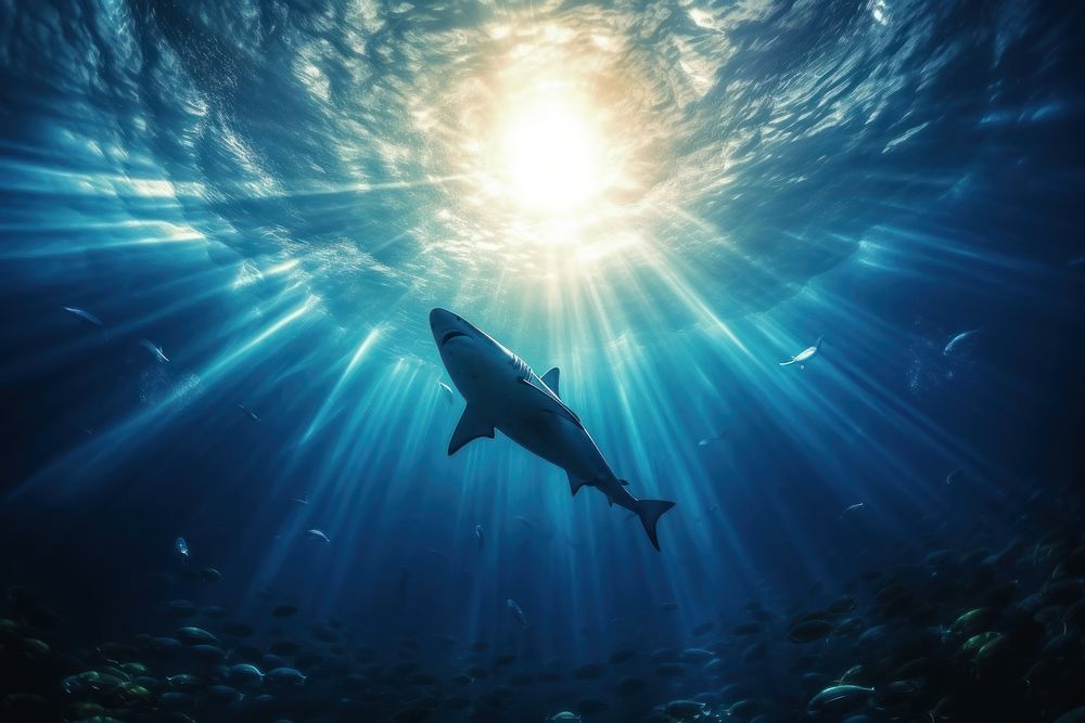 Underwater underwater sunlight outdoors. AI generated Image by rawpixel.