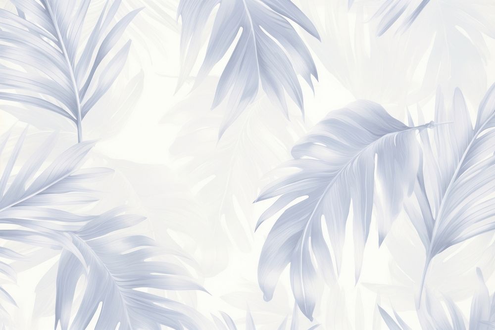 Palm tree pattern white wallpaper nature. AI generated Image by rawpixel.