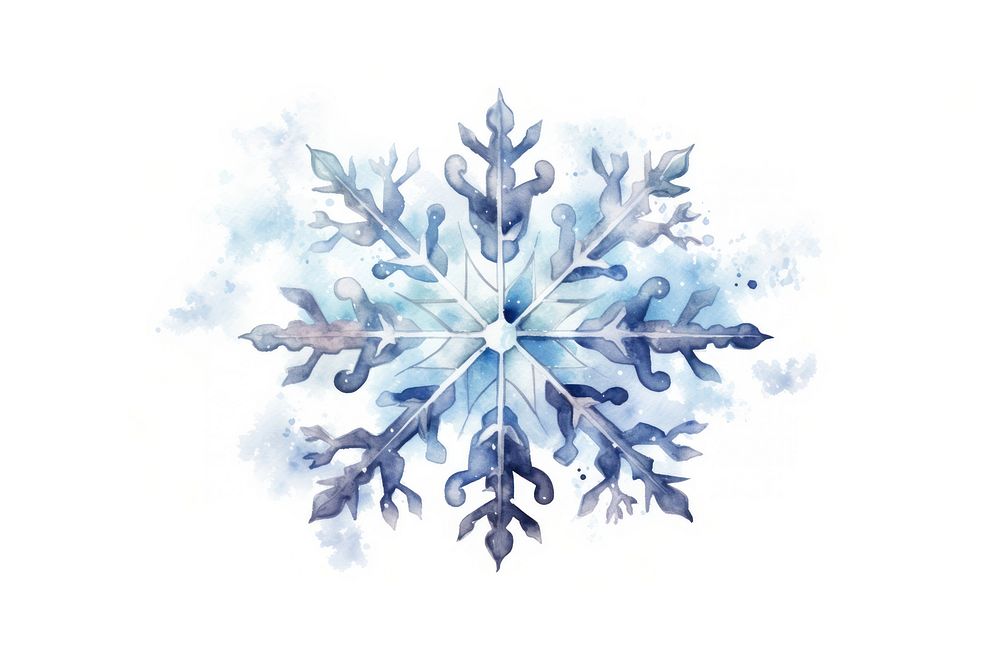 Snow snow snowflake winter. AI generated Image by rawpixel.