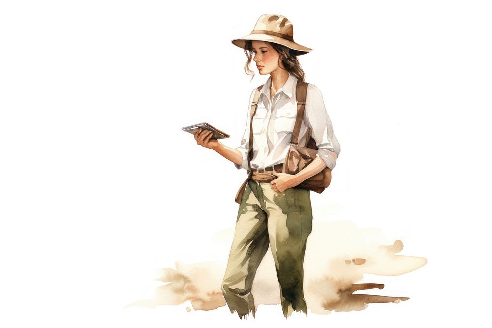 Zoologist portrait outdoors female. AI generated Image by rawpixel.