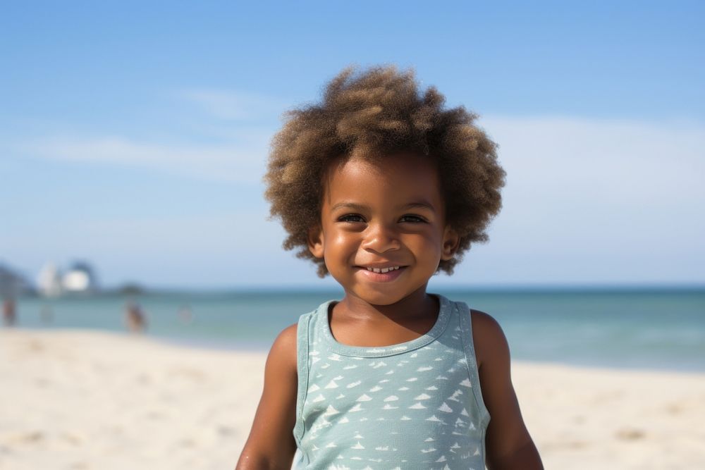 African american portrait outdoors toddler. 