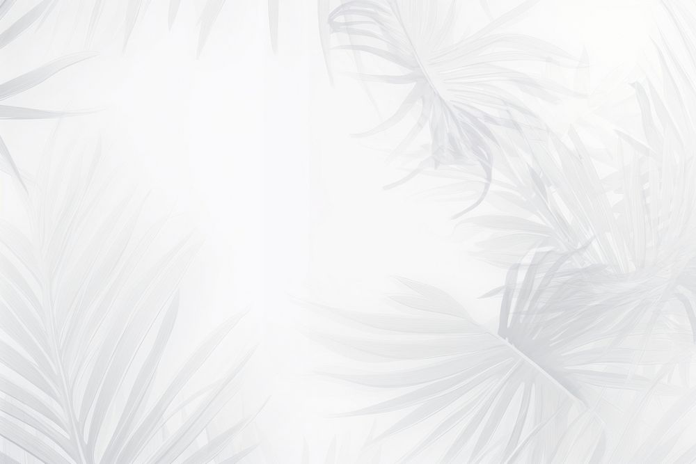 Palm leaves white backgrounds snowflake. AI generated Image by rawpixel.