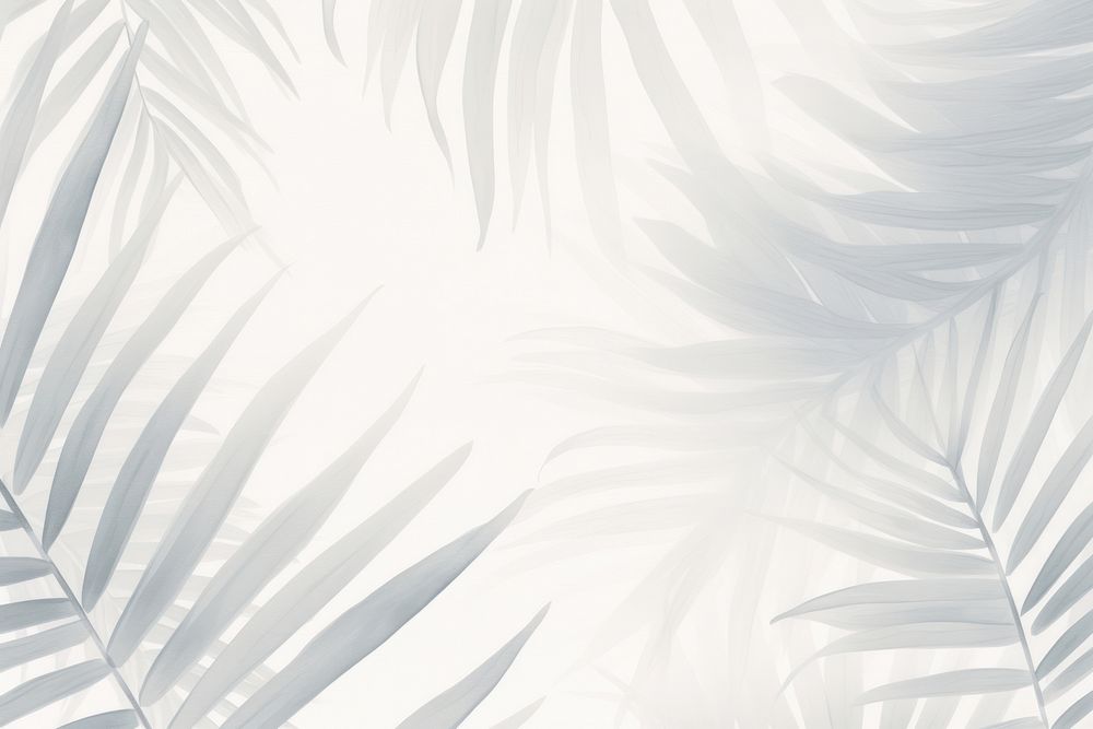 Palm leaves white backgrounds nature. AI generated Image by rawpixel.