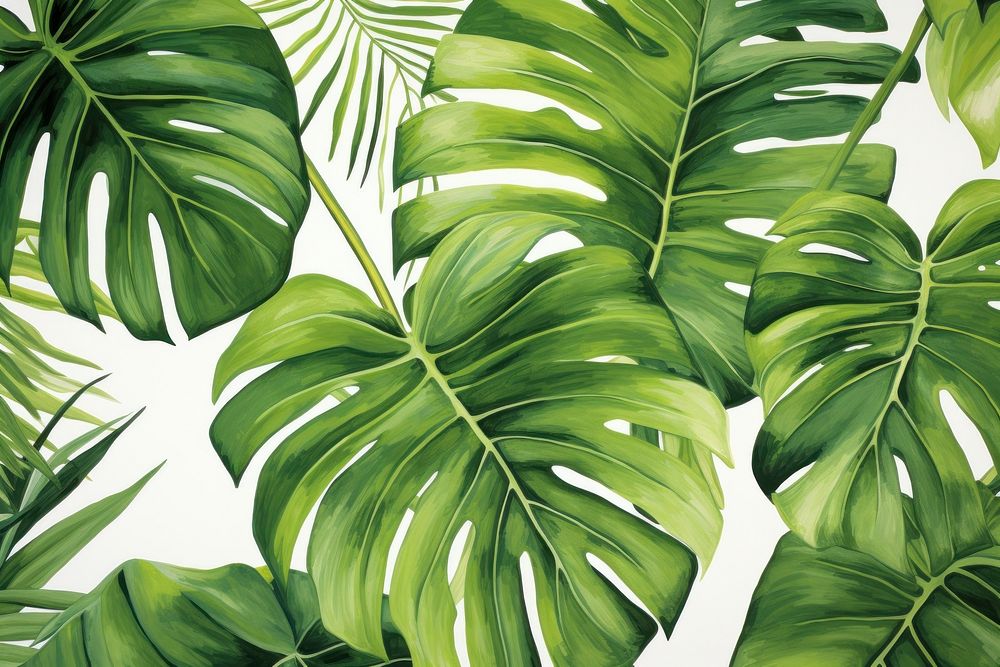 Green tropical leaves nature tropics plant. AI generated Image by rawpixel.