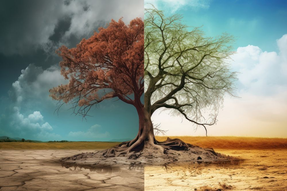 Nature tree landscape outdoors. AI generated Image by rawpixel.
