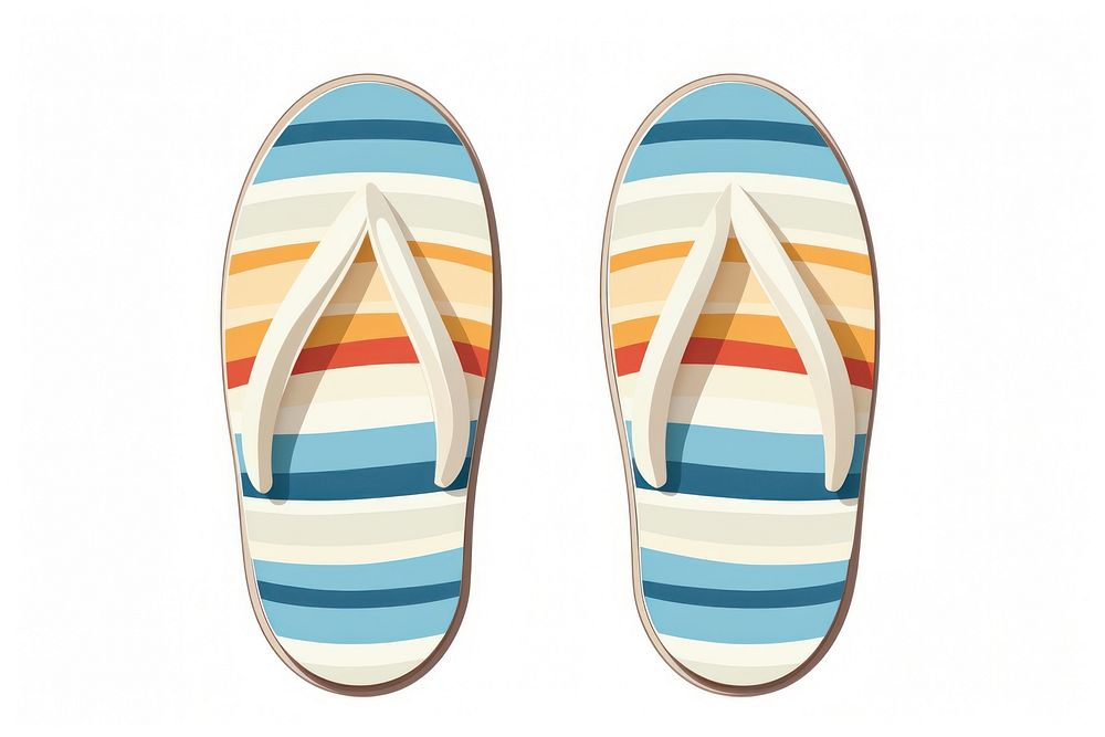 Beach-Flip-Flop flip-flops footwear white background. AI generated Image by rawpixel.