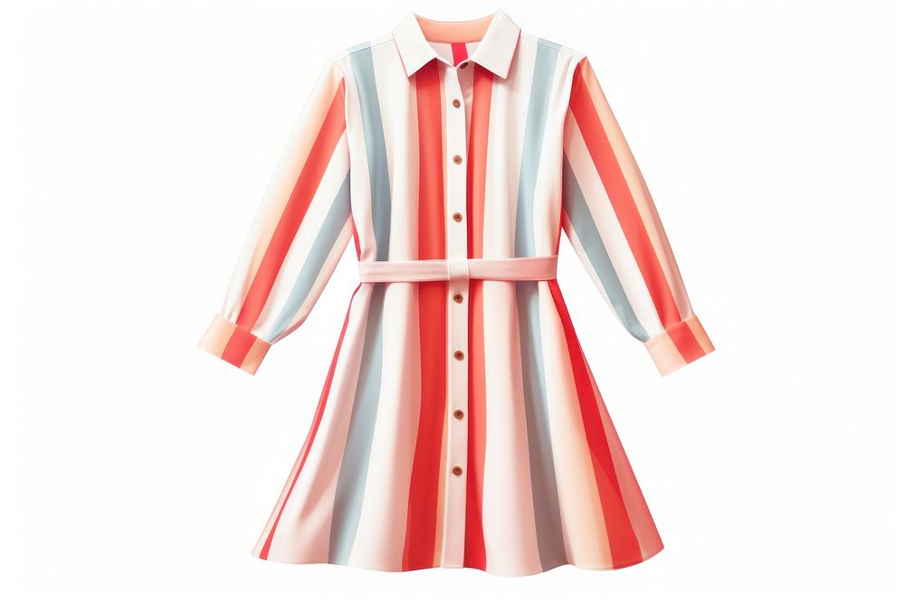 A striped shirt dress fashion sleeve blouse. AI generated Image by rawpixel.