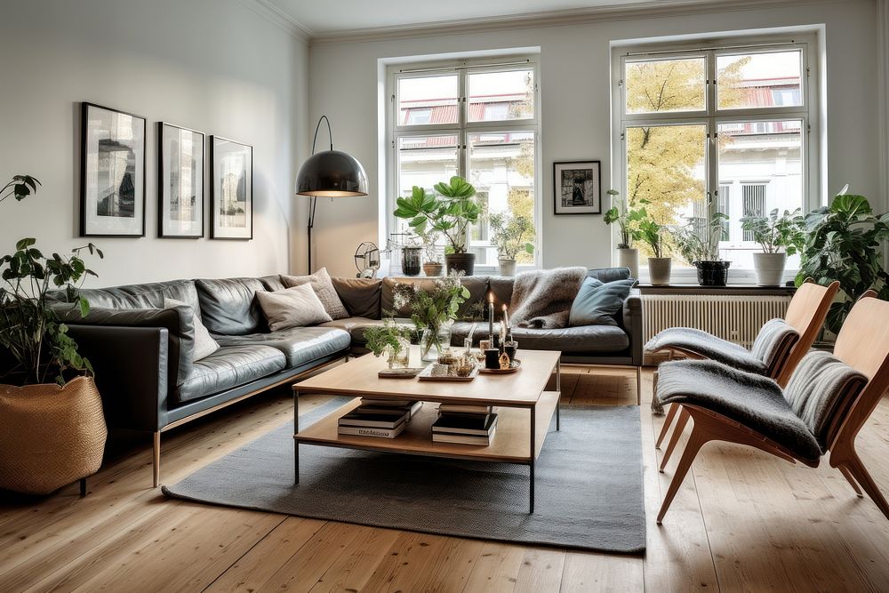 Nordic style living room architecture furniture building