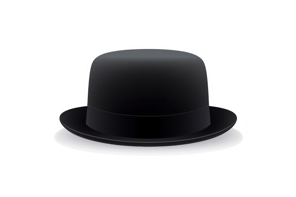 A bowler hat black white background celebration. AI generated Image by rawpixel.