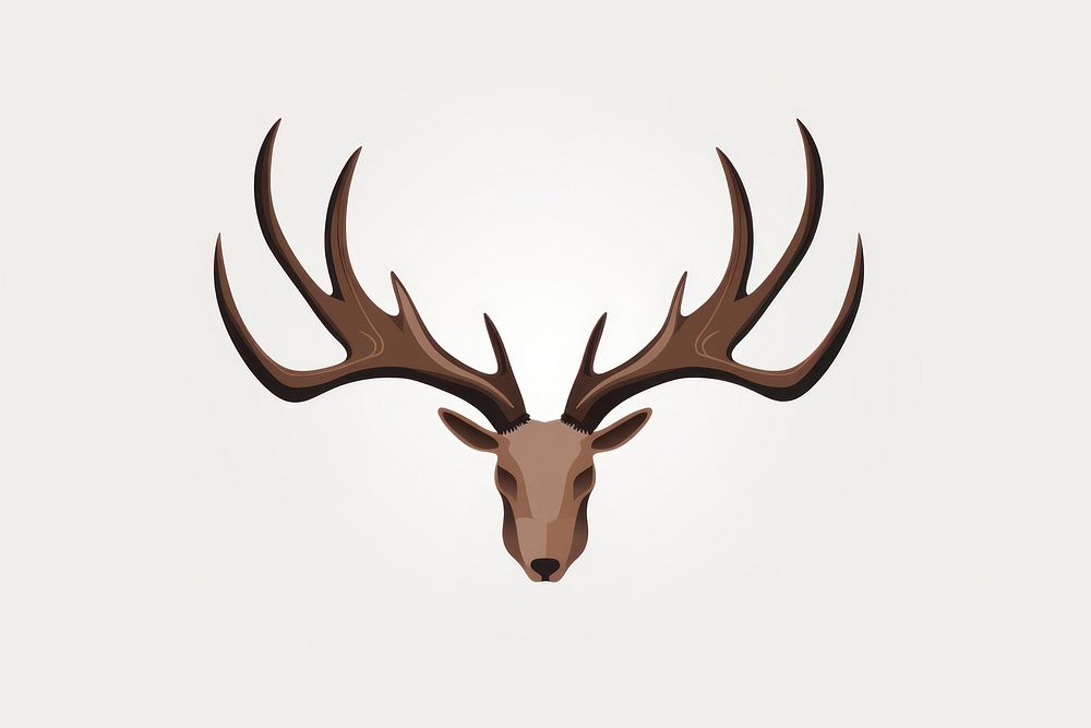 Isolated Deer antlers wildlife animal mammal. AI generated Image by rawpixel.