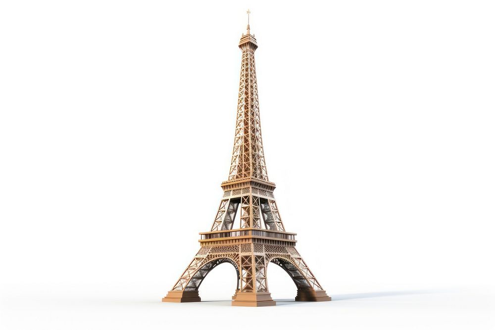 Eiffel tower architecture building landmark. AI generated Image by rawpixel.