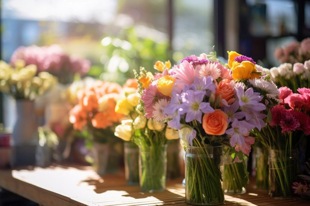 Flower plant inflorescence arrangement. 