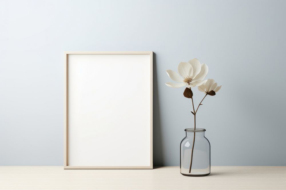 Flower frame vase picture frame. 