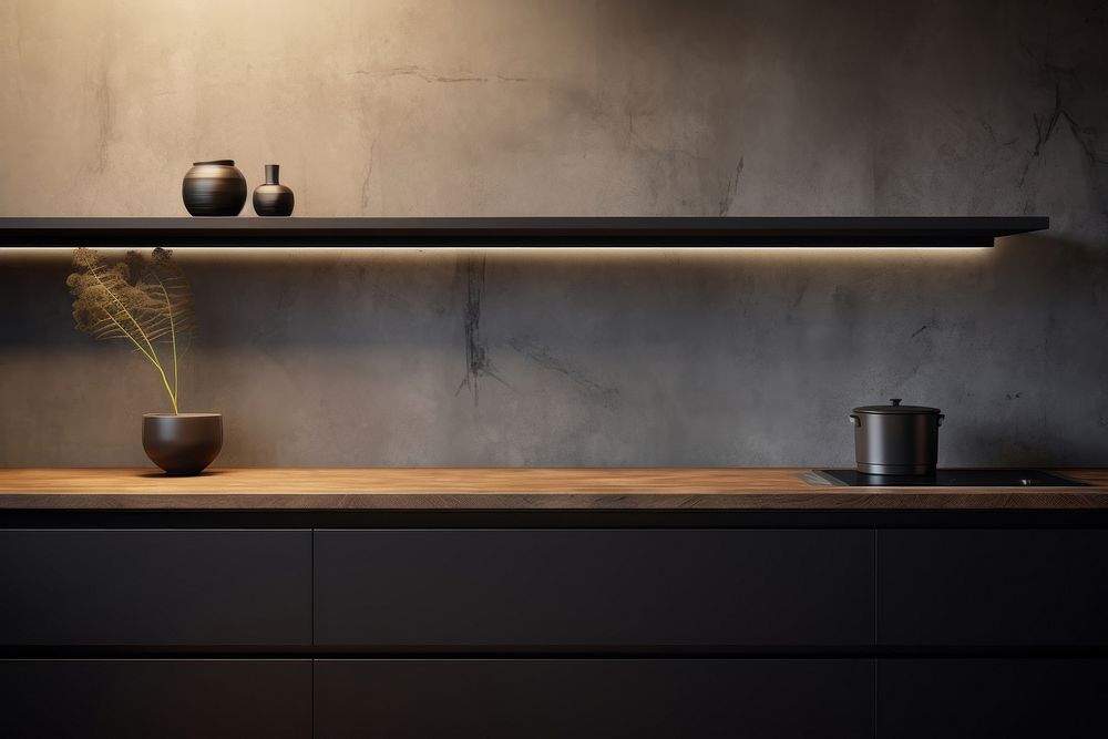 Kitchen architecture furniture sideboard. AI generated Image by rawpixel.