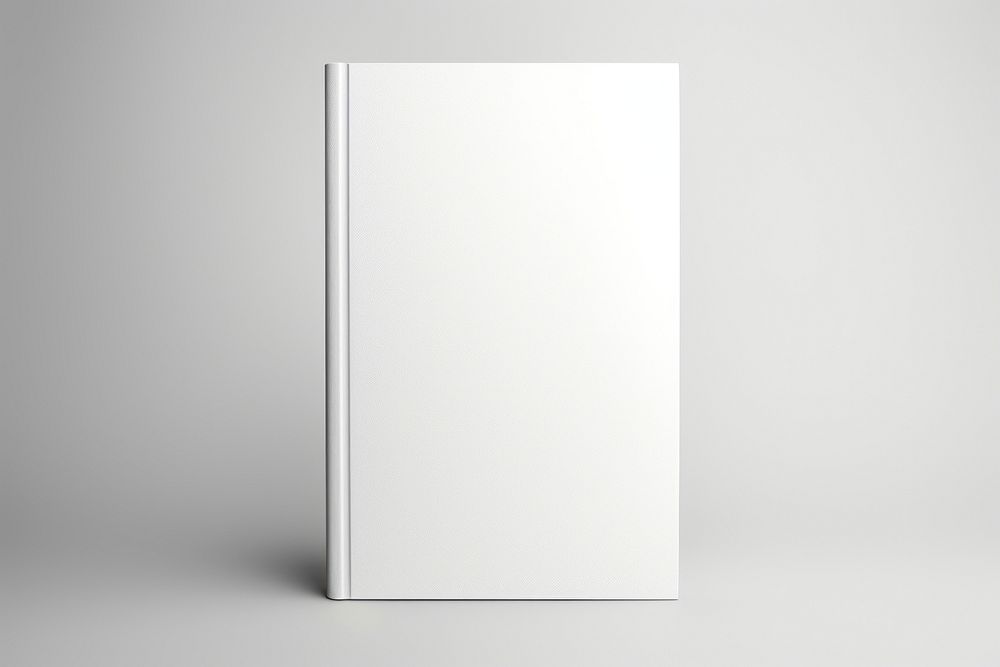 A book white white background publication. 