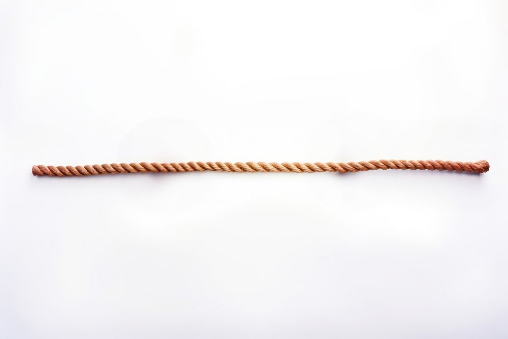 A long rope white background durability strength. 