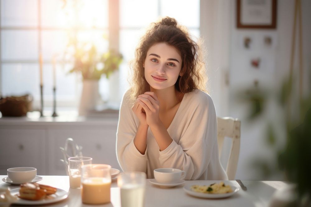 Food sitting coffee table. AI generated Image by rawpixel.