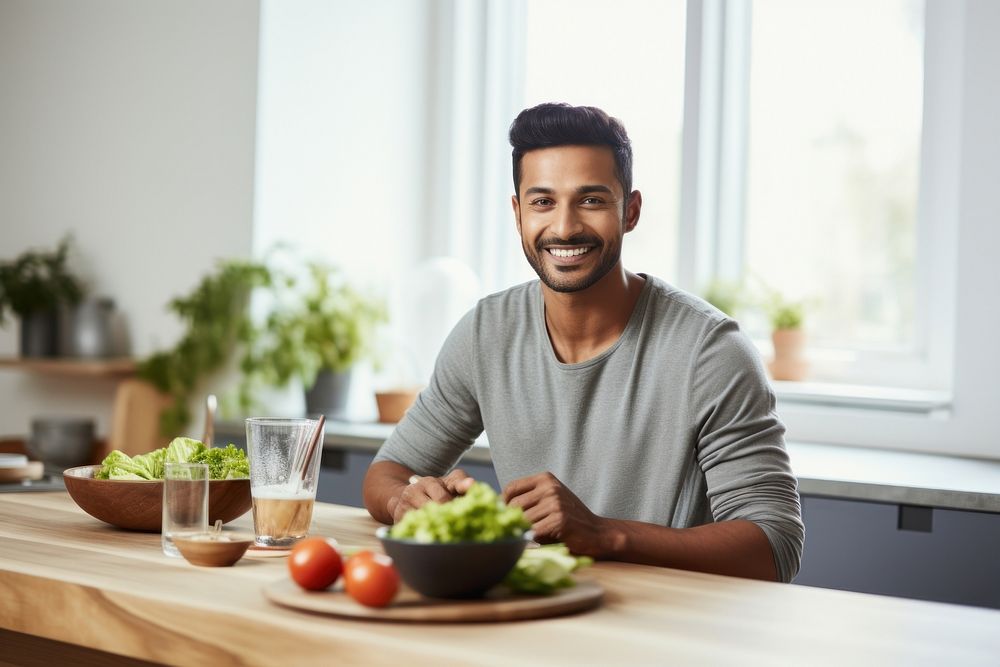 Vegetable kitchen adult home. AI generated Image by rawpixel.