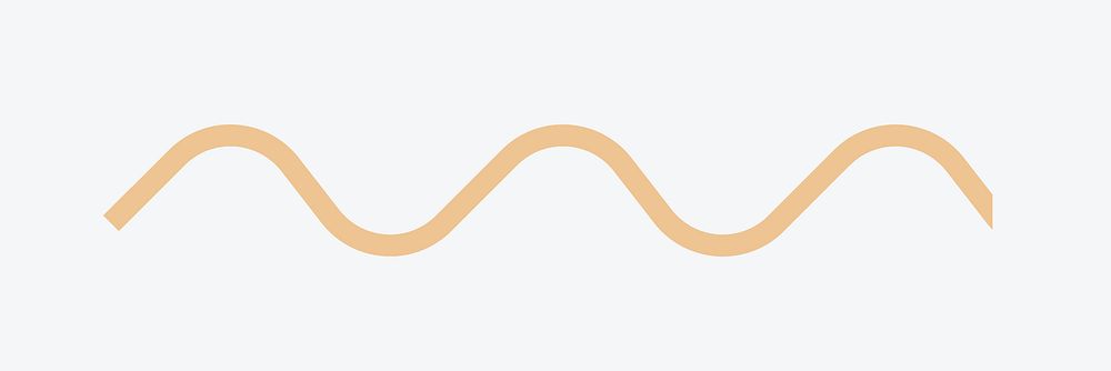 Beige wavy line vector