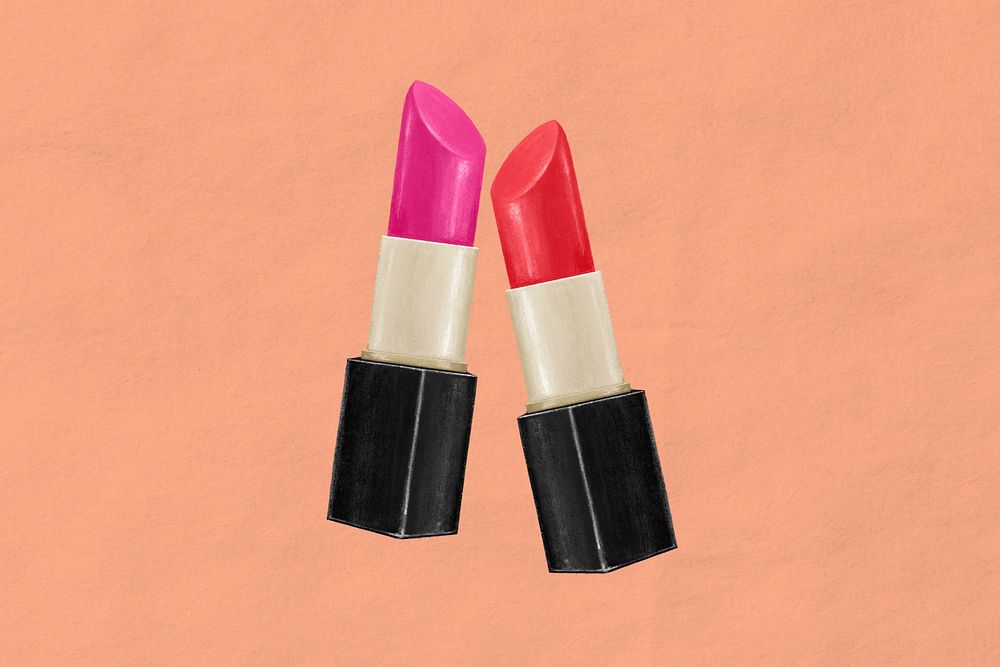 Lipsticks, beauty product background